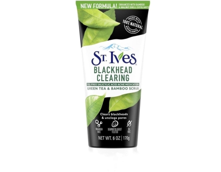 Tẩy Da Chết ST.Ives Blackhead Clearing Green Tea Scrub Chính Hãng